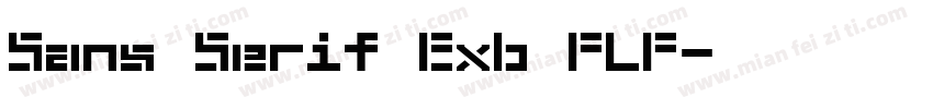 Sans Serif Exb FLF字体转换